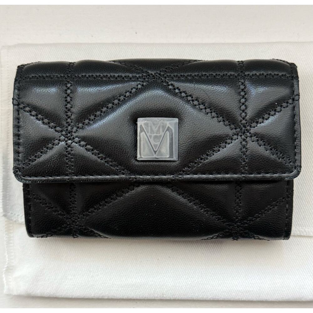 MCM Travia Quilted Leather Card Case – Authentic Black NWT
